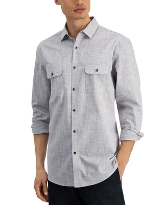 Alfani Men's Regular-Fit Solid Shirt, Created for Macy's
