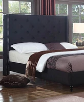 Valentina Upholstered Wingback Platform Bed