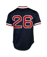 Men's Wade Boggs Boston Red Sox 1992 Authentic Cooperstown Collection Batting Practice Jersey - Navy Blue