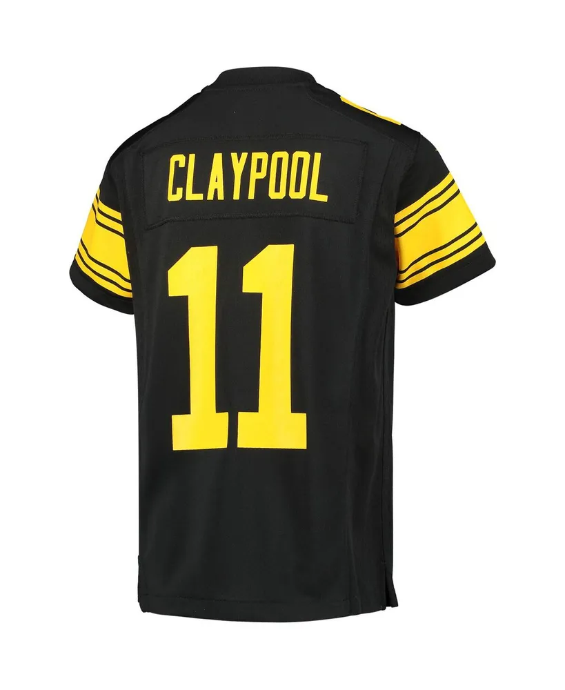 Big Boys Chase Claypool Black Pittsburgh Steelers Alternate Player Game Jersey