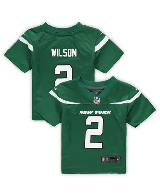 Infant Girls and Boys Zach Wilson Gotham Green New York Jets Game Jersey