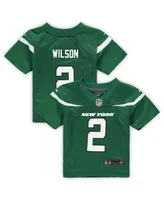 Infant Girls and Boys Zach Wilson Gotham Green New York Jets Game Jersey