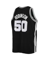 Men's David Robinson Black San Antonio Spurs Big and Tall Hardwood Classics Jersey