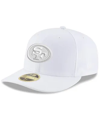 Men's San Francisco 49ers White on White Low Profile 59FIFTY Fitted Hat