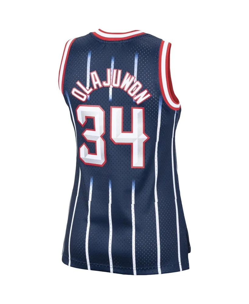 Women's Hakeem Olajuwon Navy Houston Rockets Hardwood Classics Swingman Jersey