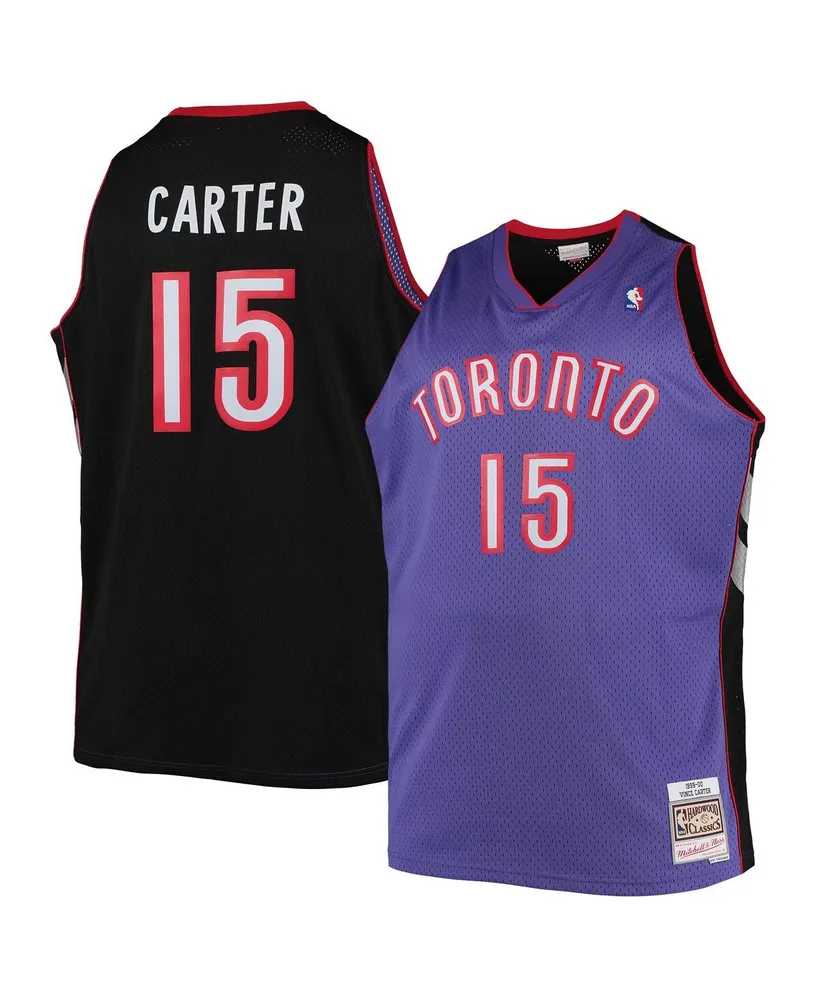 Men's Vince Carter Purple Toronto Raptors Big and Tall Hardwood Classics Swingman Jersey