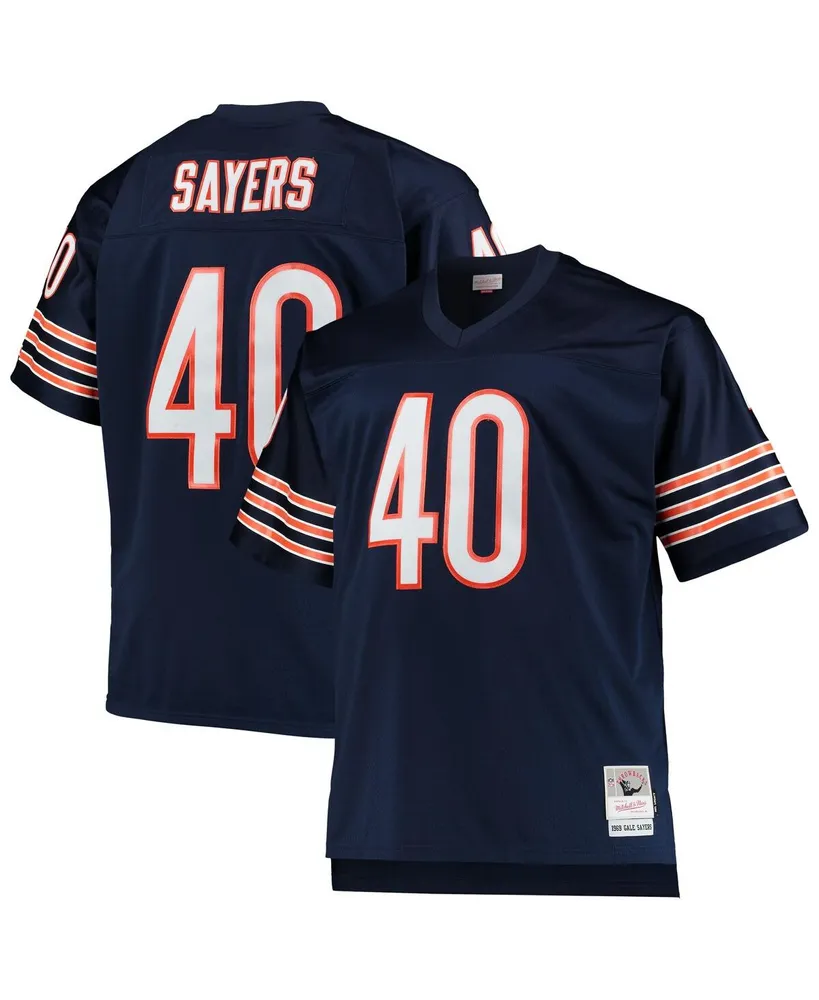 Men's Gale Sayers Navy Chicago Bears Big and Tall 1969 Retired Player Replica Jersey