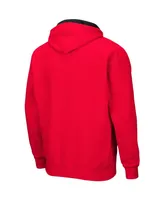 Men's Scarlet Nebraska Huskers Big and Tall Full-Zip Hoodie