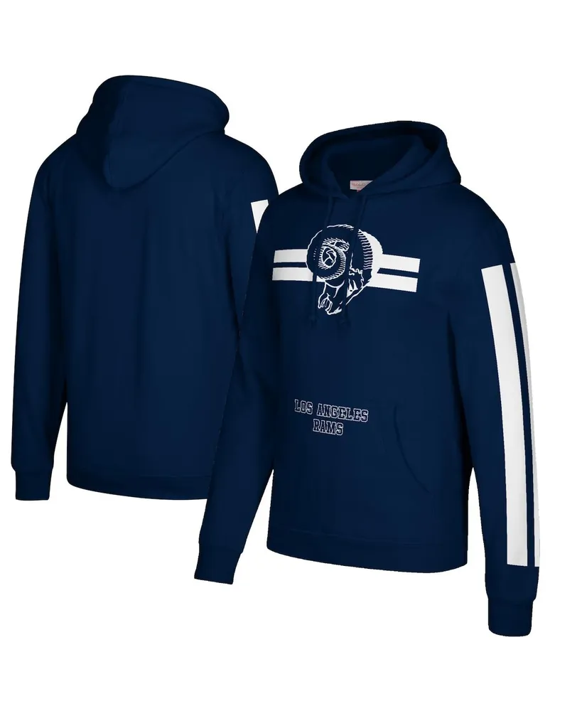 : Los Angeles Rams Navy YouthPinnacle Pullover Hooded