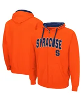 Men's Orange Syracuse Big and Tall Full-Zip Hoodie