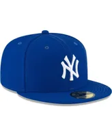 Men's Royal New York Yankees Logo White 59FIFTY Fitted Hat