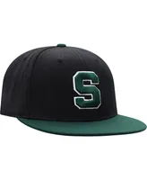 Men's Black and Green Michigan State Spartans Team Color Two-Tone Fitted Hat