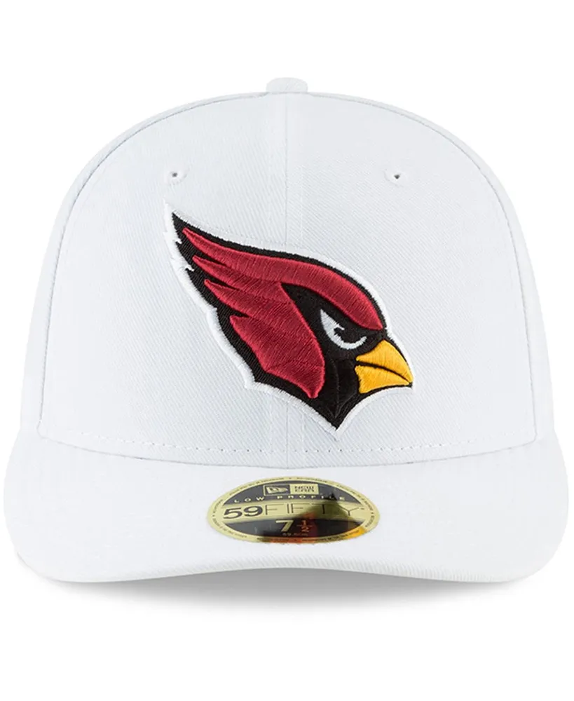 Men's White Arizona Cardinals Omaha Low Profile 59FIFTY Fitted Hat