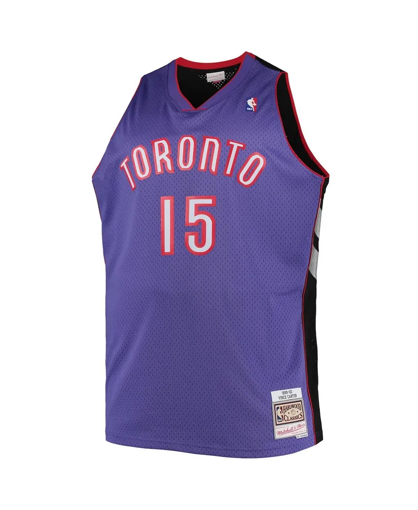 Men's Vince Carter Purple Toronto Raptors Big and Tall Hardwood Classics Swingman Jersey