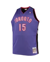 Men's Vince Carter Purple Toronto Raptors Big and Tall Hardwood Classics Swingman Jersey