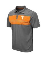 Men's Colosseum Heathered Charcoal Tennessee Volunteers Smithers Polo Shirt