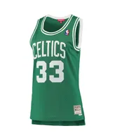 Women's Larry Bird Kelly Green Boston Celtics 1985-86 Hardwood Classics Swingman Jersey