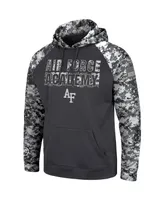 Men's Charcoal Air Force Falcons Oht Military-Inspired Appreciation Digital Camo Pullover Hoodie