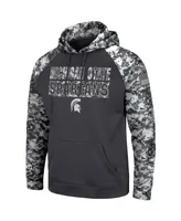 Men's Charcoal Michigan State Spartans Oht Military-Inspired Appreciation Digital Camo Pullover Hoodie