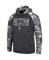 Men's Charcoal Wisconsin Badgers Oht Military-Inspired Appreciation Digital Camo Pullover Hoodie