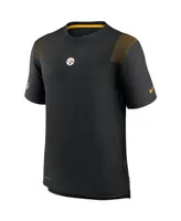 Men's Black Pittsburgh Steelers Sideline Player Uv Performance T-shirt