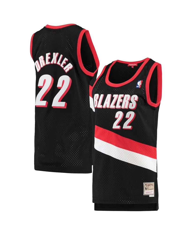 Women's Clyde Drexler Black Portland Trail Blazers 1991-92 Hardwood Classics Swingman Jersey