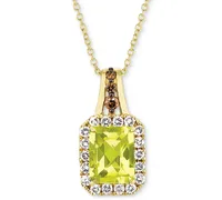 Le Vian Cinnamon Citrine (1-1/3 ct. t.w.) & Diamond (3/8 18" Pendant Necklace 14k Rose Gold (Also Amethyst, Blue Topaz, Peridot Smok