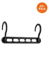 Honey Can Do Cascading Collapsible Plastic Hangers, 20 pack