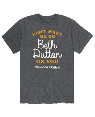 Men's Yellowstone Don't Make Me Go Beth Dutton T-shirt