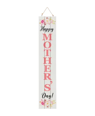 Glitzhome 42" Double Sided Wooden Porch Mother's Day and Father's Day Decor