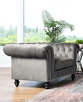 Abbyson Grand Chesterfield Armchair