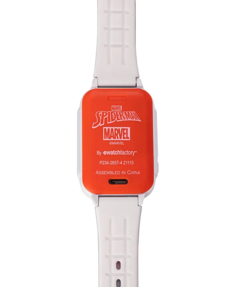ewatchfactory Unisex Marvel Spider-Man Touchscreen Multi Silicone Strap Smart Watch 41.5mm