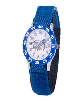 ewatchfactory Boy's Disney Winnie the Pooh Eeyore Blue Nylon Strap Watch 32mm