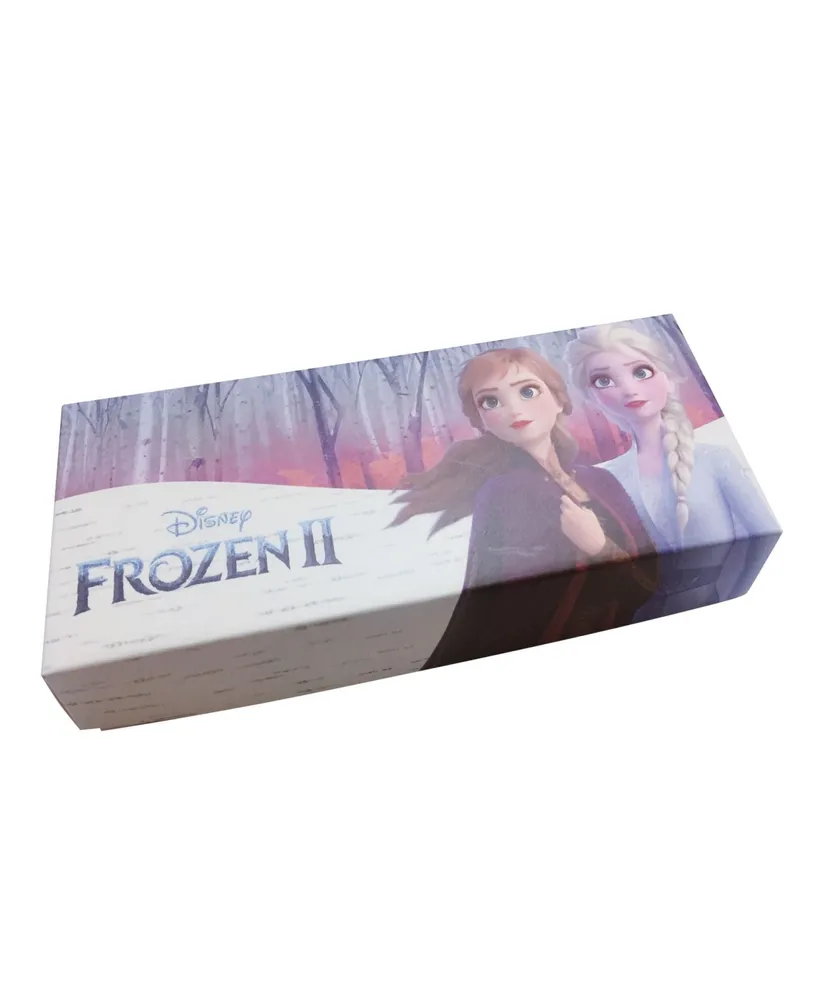 ewatchfactory Girl's Disney Frozen 2 Anna, Elsa White Leather Strap Watch 32mm