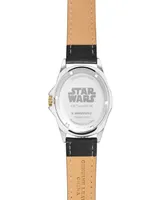 ewatchfactory Men's Disney Star Wars Honor Black Leather Strap Watch 46mm