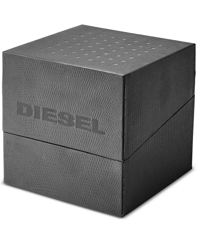 Diesel Men\'s Chronograph Griffed Gunmetal-Tone Stainless Steel Bracelet  Watch 48mm | Hawthorn Mall