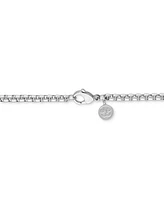 Esquire Men's Jewelry Diamond Cross 22" Pendant Necklace (1/10 ct. t.w.) in Ion-Plated Stainless Steel, Created for Macy's