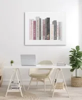 Stupell Industries Fashion Designer Bookstack Pink Gray Watercolor Stretched Canvas Wall Art Collection By Amanda Greenwood