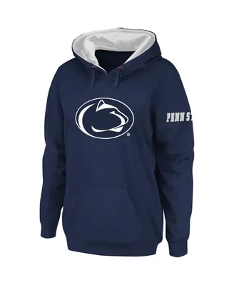 Women's Navy Penn State Nittany Lions Big Logo Pullover Hoodie