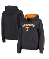 Women's Charcoal Tennessee Volunteers Arch and Logo 1 Pullover Hoodie