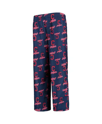 Big Boys Navy Cleveland Guardians Team Color Printed Logo Pants