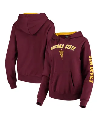 Women's Maroon Arizona State Sun Devils Loud and Proud Pullover Hoodie