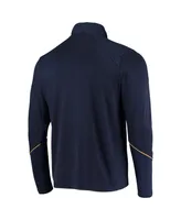 Men's Navy Notre Dame Fighting Irish Sideline Performance Lightweight Quarter-Zip Jacket