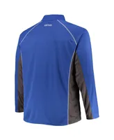 Men's Royal Kentucky Wildcats Big and Tall Textured Raglan Quarter-Zip Jacket