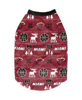 Miami Heat Printed Dog Sweater