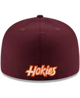 Men's Maroon Virginia Tech Hokies Basic 59FIFTY Team Fitted Hat