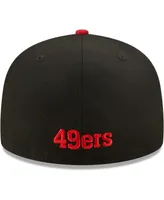 Men's and Scarlet San Francisco 49ers Flipside 59FIFTY Fitted Hat