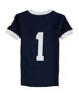 Unisex Preschool Toddler Navy Penn State Nittany Lions Football Pajama Set