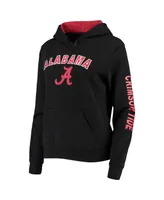 Women's Black Alabama Crimson Tide Loud and Proud Pullover Hoodie