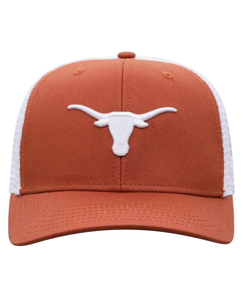 Men's Texas Orange and White Texas Longhorns Trucker Snapback Hat